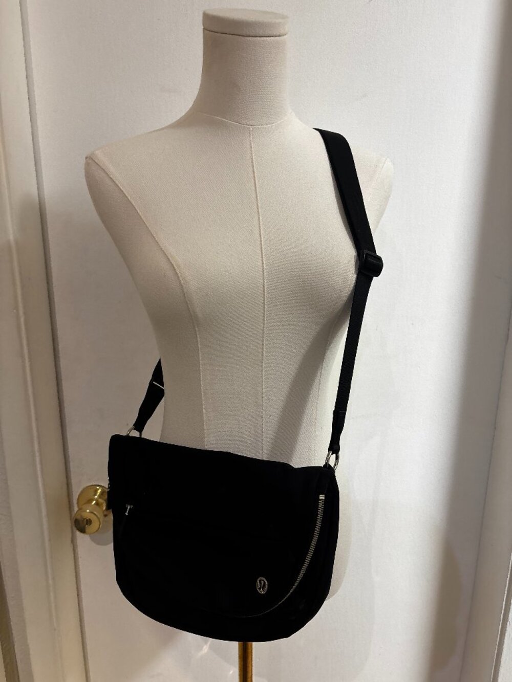 LuluLemon Black Nylon Crossbody Bag